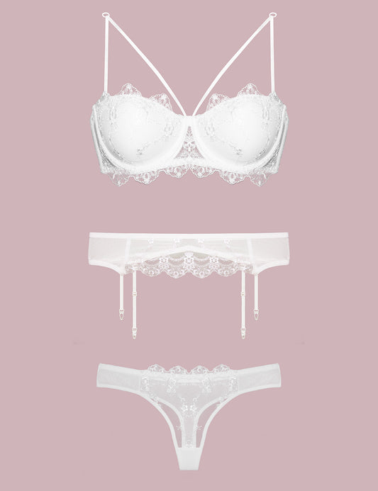 Dames Lingerie Set Nurteks 3 Delig wit