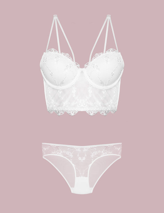 2 delige lingerie set Nurteks wit